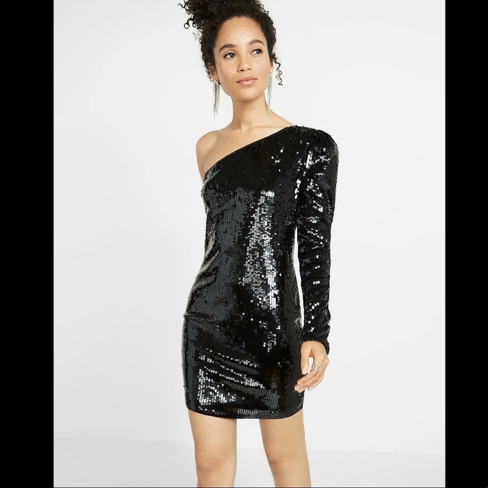 NWT express one shoulder dress